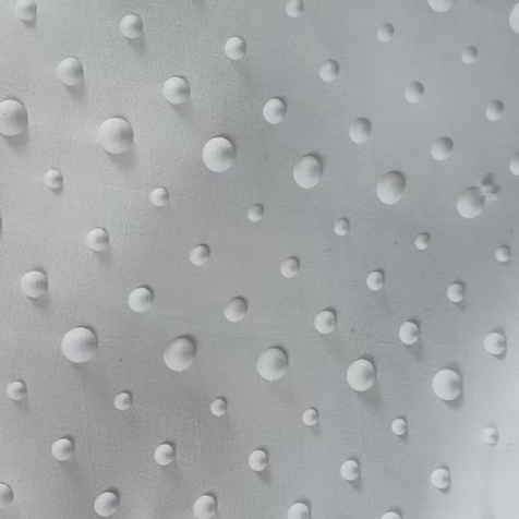 Tissu teint en relief 3D en microfibre 100 % polyester